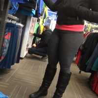 Nice thick booty in tight grey lulu's 207.JPG
