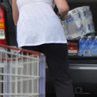 Attempted downblouse on a thick girl after shopping at Costco Costco_020.JPG
