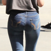 Bubble butt teen Hollister jeans