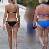 Sexy blonde bikini girl walking with mom AIT_069.JPG