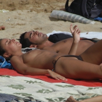 Topless girls on a beach in Barcelona 0157.jpg