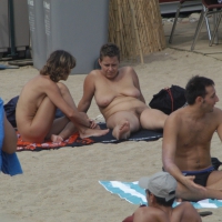 Topless girls on a beach in Barcelona 0185.jpg