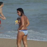 Topless girls on a beach in Barcelona 0186.jpg