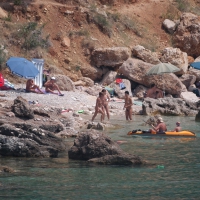 Croatia nude beach females, mostly mature 0007.jpg