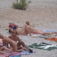 Croatia nude beach females, mostly mature 0114.jpg