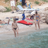 Croatia nude beach females, mostly mature 0124.jpg