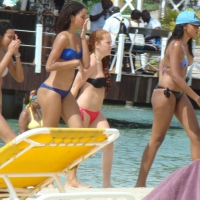 Amazing ebony ass in blue bikini with other sexy friends in bikinis 45416478oZl.jpg