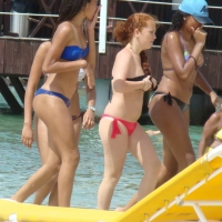 Amazing ebony ass in blue bikini with other sexy friends in bikinis 45416475UPH.jpg