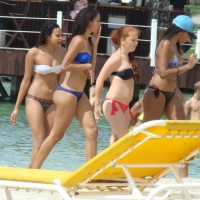 Amazing ebony ass in blue bikini with other sexy friends in bikinis 45416476pYB.jpg