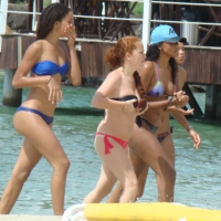 Amazing ebony ass in blue bikini with other sexy friends in bikinis 45416472XZc.jpg