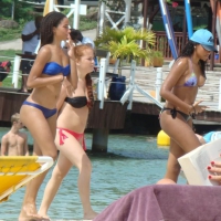 Amazing ebony ass in blue bikini with other sexy friends in bikinis 45416479UWz.jpg