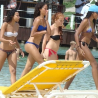 Amazing ebony ass in blue bikini with other sexy friends in bikinis 45416477aKO.jpg