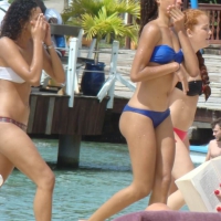 Amazing ebony ass in blue bikini with other sexy friends in bikinis 45416492WVZ.jpg