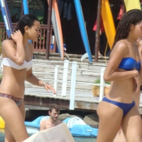 Amazing ebony ass in blue bikini with other sexy friends in bikinis 45416496HBY.jpg