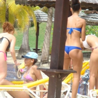 Amazing ebony ass in blue bikini with other sexy friends in bikinis 45416521gQH.jpg