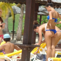 Amazing ebony ass in blue bikini with other sexy friends in bikinis 45416550aaw.jpg