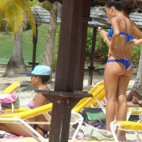 Amazing ebony ass in blue bikini with other sexy friends in bikinis 45416574eYC.jpg