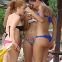 Amazing ebony ass in blue bikini with other sexy friends in bikinis 45416641Tpz.jpg