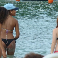 Amazing ebony ass in blue bikini with other sexy friends in bikinis 45416648RJg.jpg