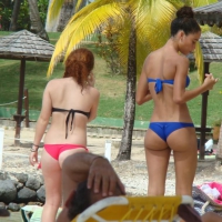 Amazing ebony ass in blue bikini with other sexy friends in bikinis 45416725AfE.jpg