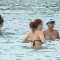 Amazing ebony ass in blue bikini with other sexy friends in bikinis 45416719bsk.jpg