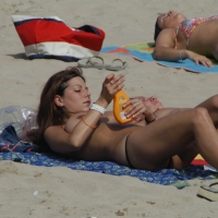 Sexy mature girls on Vilanova topless beach Vilanova Topless Beach