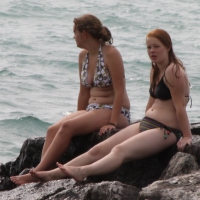 Two thick bikini teens