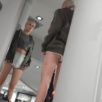 Cute blonde cheeks and panties