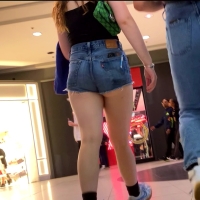 Brunette in denim