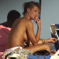 Two topless milfs