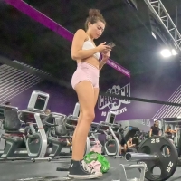 Pink spandex babe