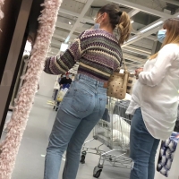 IKEA girls in jeans
