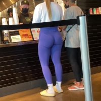 Fit blonde ass