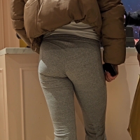 Skinny blonde ass