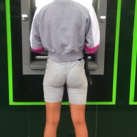 Busted by a slim ebony babe