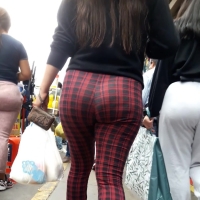 Red and black booty