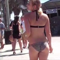 Sexy blonde in bikini