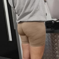 Fat booty in little shorts