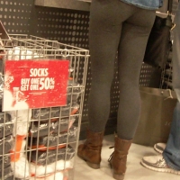 Foot Locker booty in grey