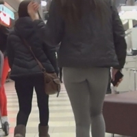 Slender mall brunette