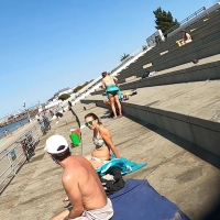 Cheeky bikini girl
