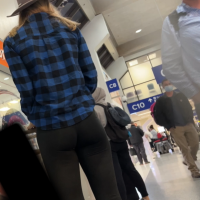 Skinny hipster blonde