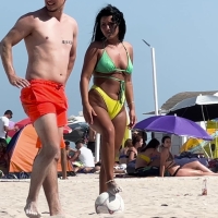 Beach soccer babe