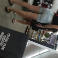 Teens in shorts