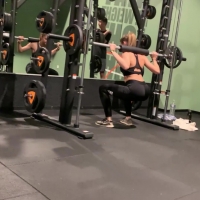 Beautiful sexy gym blonde