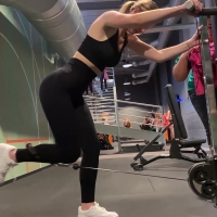 Gym blonde beauty