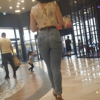 Mall jeans girl (other edit)