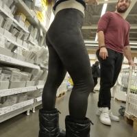 Sexy candid brunette chick with a decent ass and vpl in shiny leggings shopping with her boyfriend smooth.mp4-2023-01-20-06h02m01s422.jpg