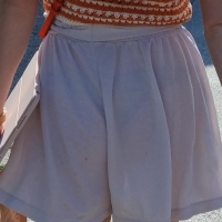 See through lose skorts