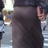 Brown dress booty